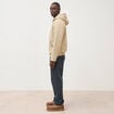 Parka courte &agrave; capuche beige homme