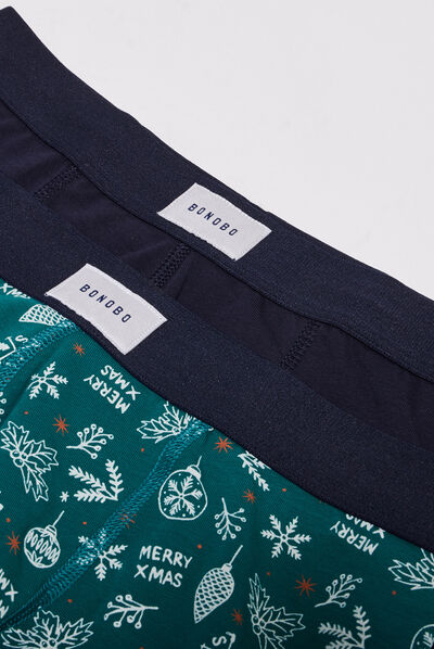 Lot 2 boxers vert homme