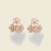 Boucles d'oreilles rose poudr&eacute;e femme