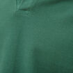 Polo cintr&eacute; manches courtes en coton vert homme