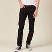 Jeans slim stretch longueur 34 denim noir homme