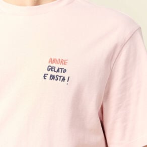 t shirt manches courtes rose clair homme T-shirt manches courtes rose clair homme