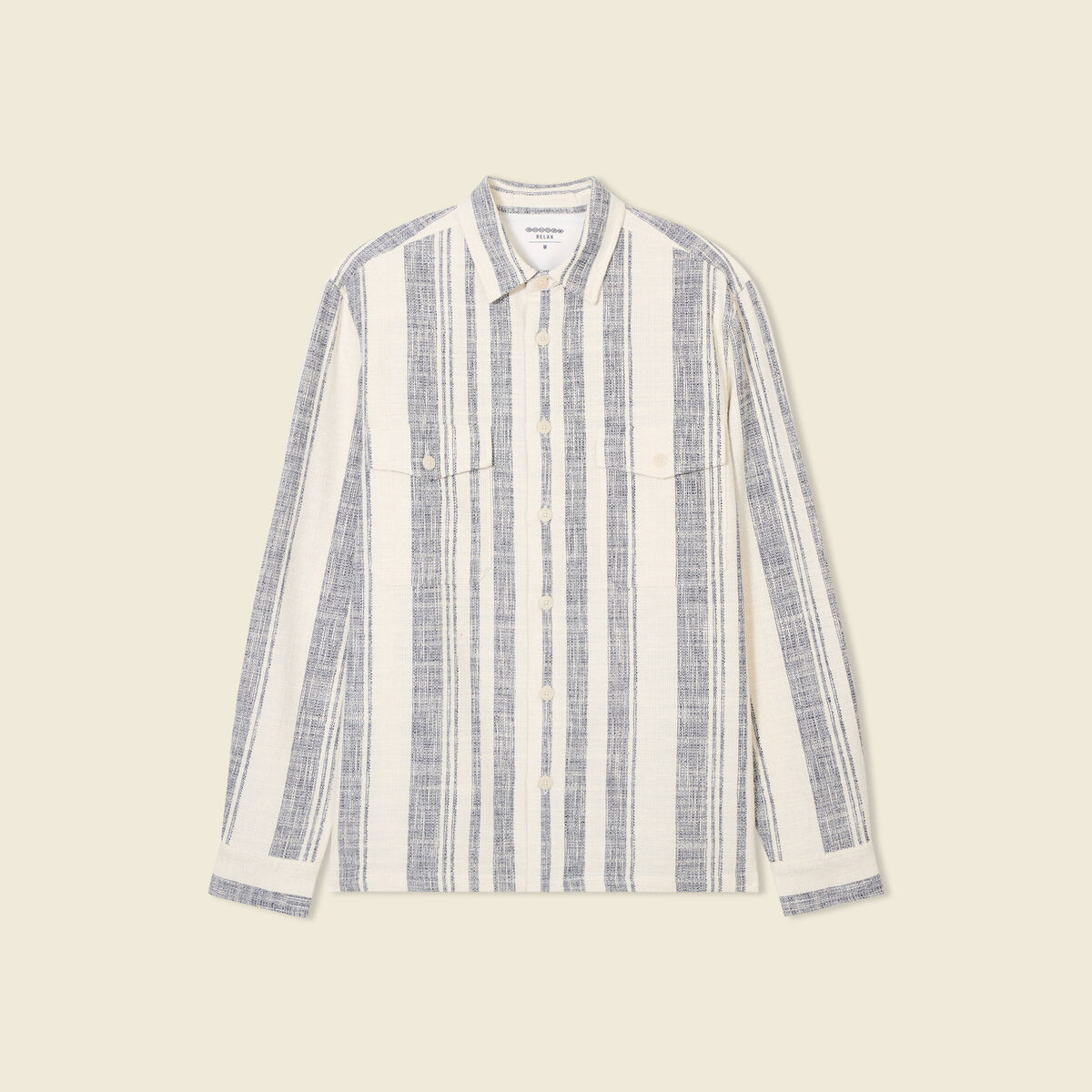 Surchemise manches longues ecru homme