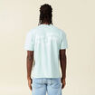 T-shirt manches courtes bleu gris homme