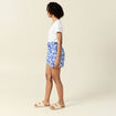 Short droite taille haute bleu femme