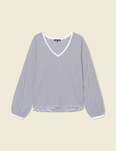 T-shirt manches longues ecru femme
