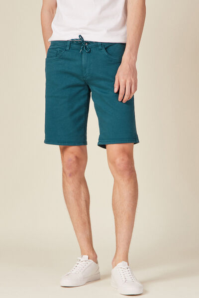 Bermuda éco-responsable vert canard homme