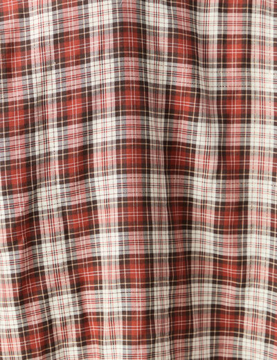Chemise manches longues col v fluide bordeaux femme