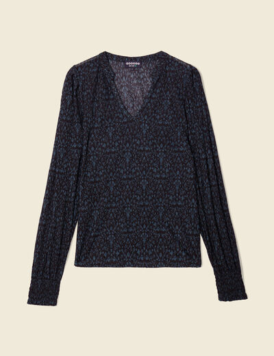 T-shirt éco-responsable bleu canard femme