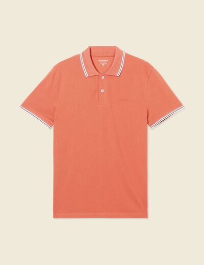 Polo éco-responsable rose homme