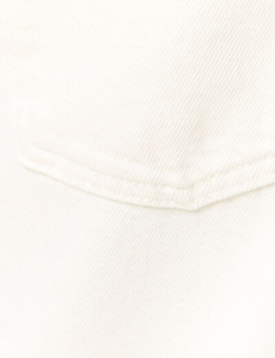 Jeans large relaxed denim blanc homme