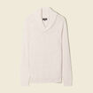 Pull éco-responsable ecru homme