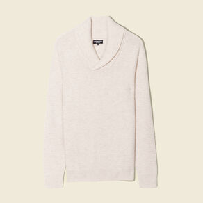 Pull éco-responsable ecru homme