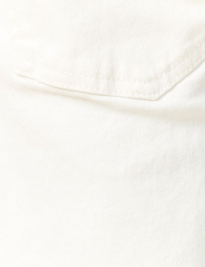 Jeans regular 5 poches denim blanc homme