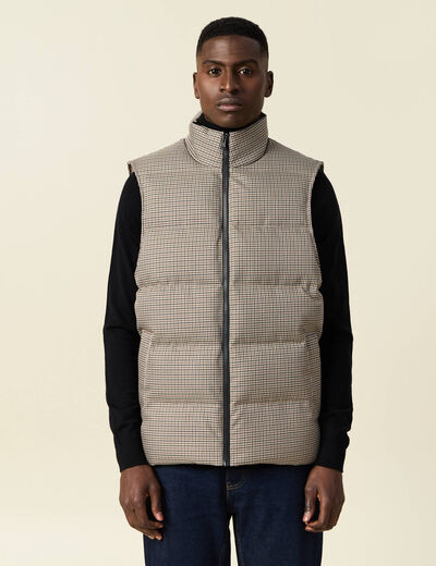 Doudoune sans manches camel homme