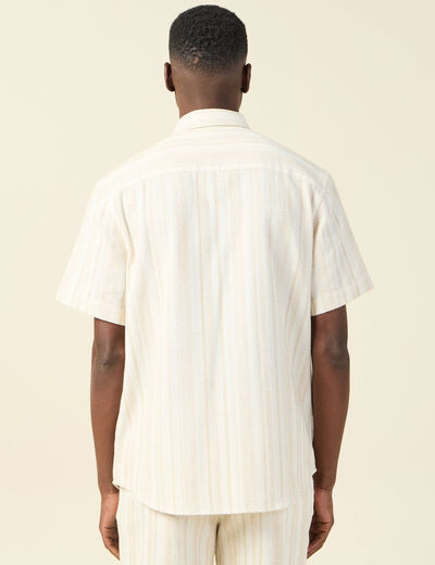 Chemise éco-responsable ecru homme