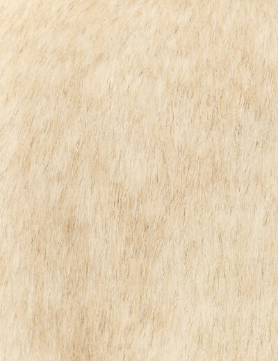 Gilet col tailleur manches longues creme femme