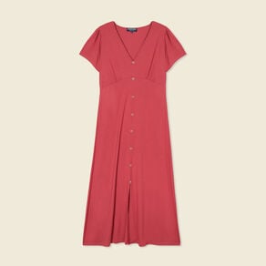 robe longue droite rose framboise femme Robe longue droite rose framboise femme