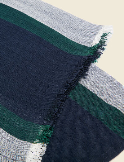 Foulard bleu marine homme