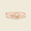 Ceinture iris&eacute;e beige femme