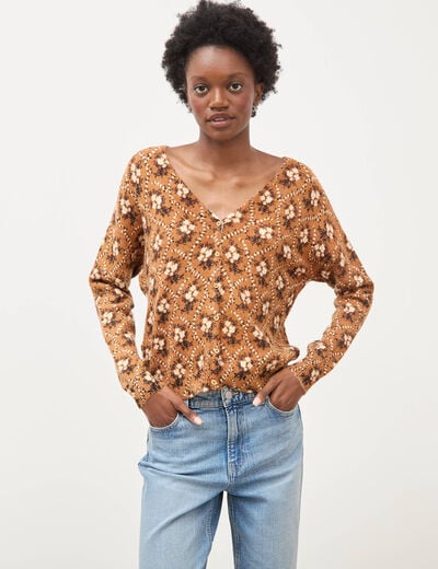 Gilet &agrave; manches longues bordeaux femme