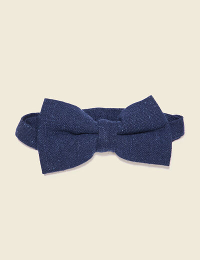 Noeud de papillon bleu foncé homme