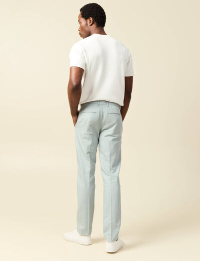 Pantalon chino vert clair homme