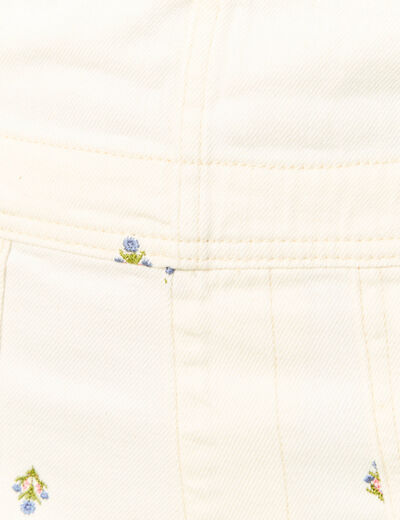 Salopette en jeans &agrave; fines bretelles denim blanc femme
