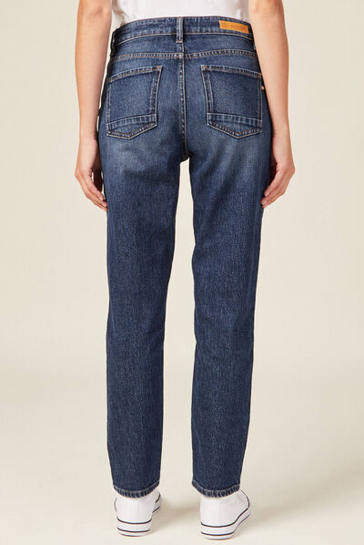 Jeans slim 7/8ème denim brut femme