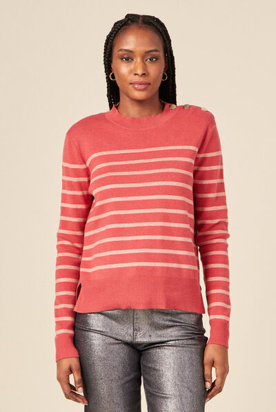 Pull éco-responsable terracotta femme