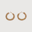 Boucles d'oreilles cr&eacute;oles rose clair femme