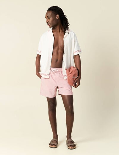 Short de bain vieux rose homme