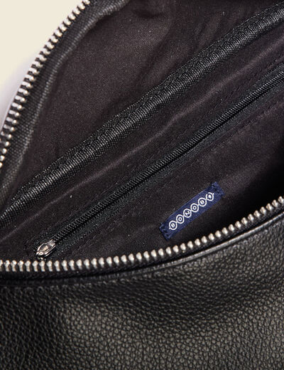 Sac banane simili cuir noir femme