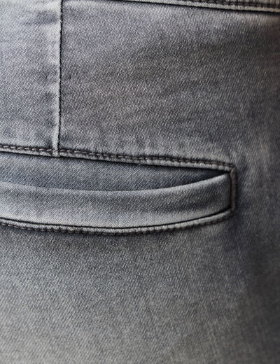 Jeans jogger battle denim gris homme