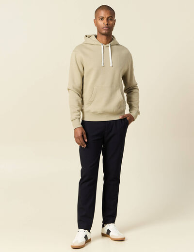 Sweat à capuche gris homme
