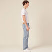 Jeans straight ultra stretch denim bleach homme