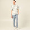 T-shirt manches courtes ecru homme