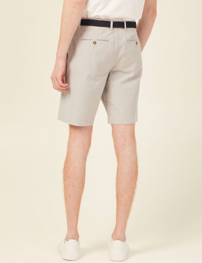 Short à ceinture gris homme