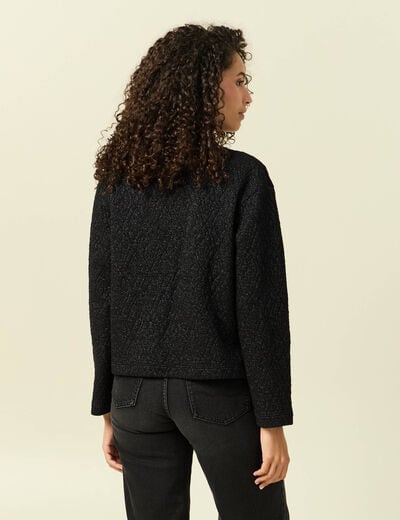 Veste manches longues noir femme