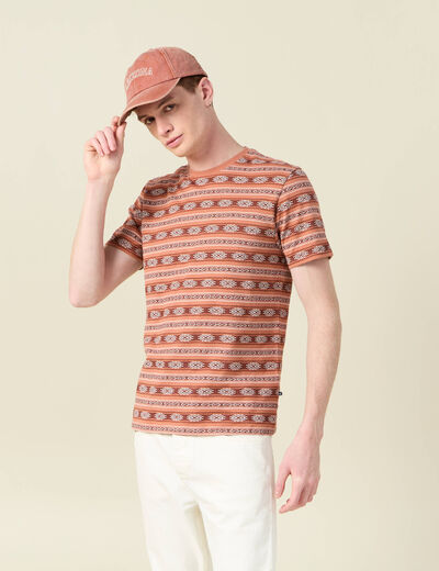 T-shirt manches courtes rose homme