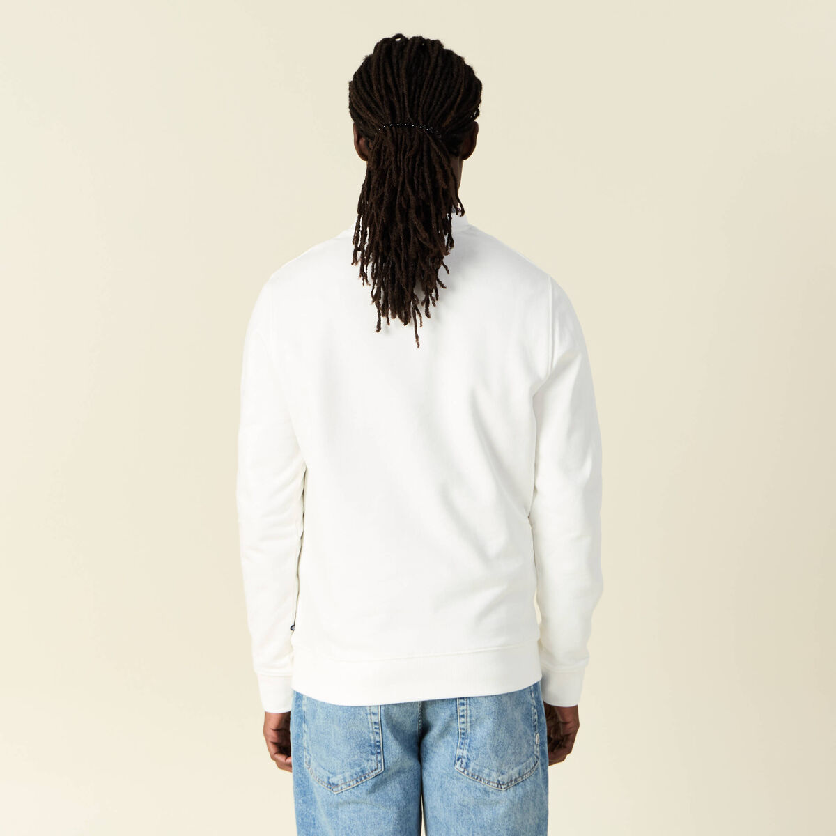 Sweat manches longues ecru homme