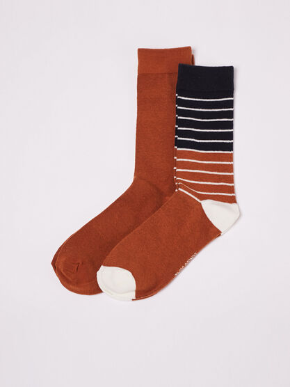 Lot 2 paires de chaussettes bleu marine homme