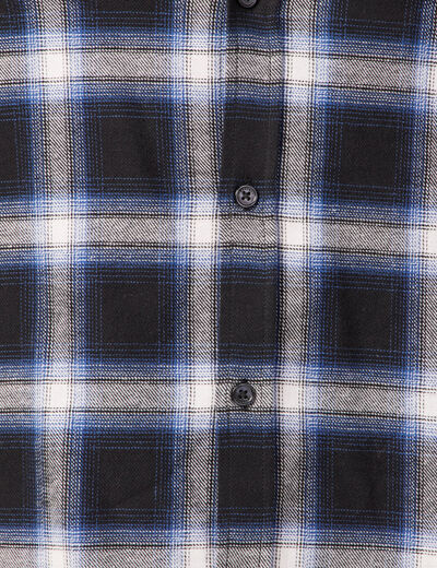 Chemise manches longues bleu electrique homme