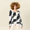 Pull manches longues noir femme