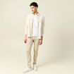 Jeans slim 5 poches denim beige homme