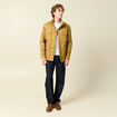 Saharienne col montant manches longues camel homme