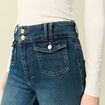 Jeans bootcut taille haute bleu femme
