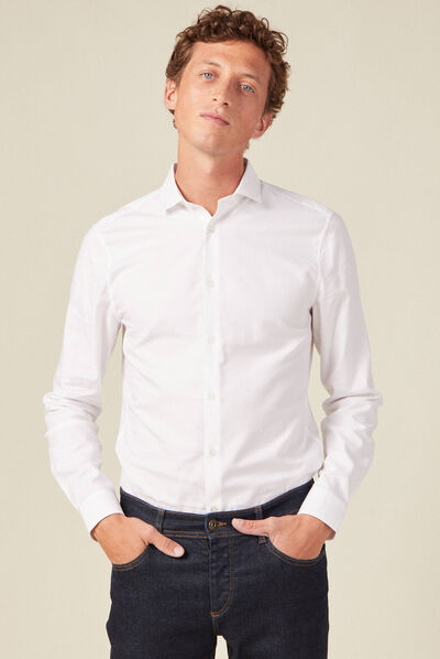 Chemise éco-responsable blanc homme