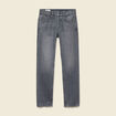 Jeans straight longueur 34 bleu gris homme