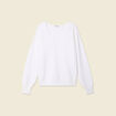 Pull manches longues blanc femme